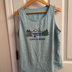 Life is god tank top